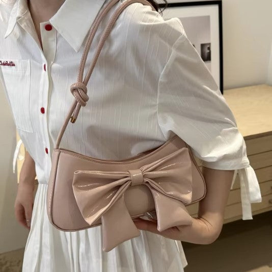 Bucket Handheld Bag with Bow Detail